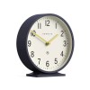 newgate q mantel petrol blue Navy Newgate desk clock showing ten past ten