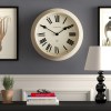 newgate notting hill wall clock vanilla cream Large cream wall clock with Roman numerals