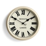 Cream wall clock with Roman numerals