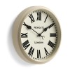 newgate spitalfields wall clock vanilla cream Beige wall clock with Roman numerals