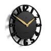 newgate time traveller wall clock black Modern black wall clock with gold hands