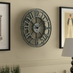 Large decorative wall clock with bold numerals