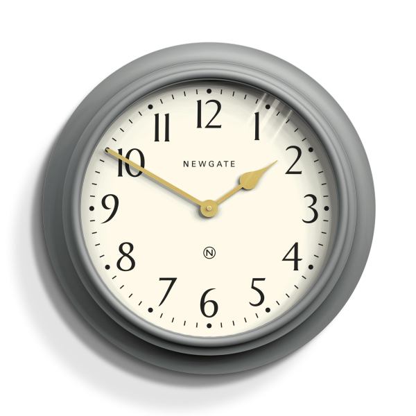 v398 ngwest117pgy 202502220140 00.jpg Grey framed wall clock showing ten past ten