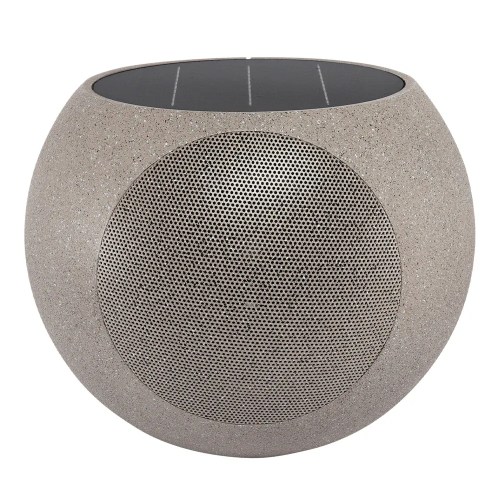 v398 vos 1000 stn 00.webp Round stone-look portable Bluetooth speaker