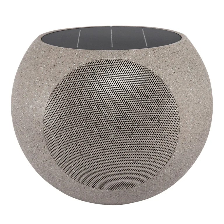 v398 vos 1000 stn 00.webp Round stone-look portable Bluetooth speaker