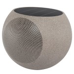 victrola zen premium solar garden speaker Solar-powered outdoor garden speaker with stone finish