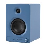 victrola tempo bookshelf speakers blue Blue Victrola bookshelf speaker with volume knob