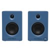 Pair of blue Victrola bookshelf speakers