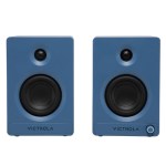 victrola tempo bookshelf speakers blue Pair of blue Victrola bookshelf speakers