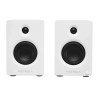 Pair of white Victrola bookshelf speakers