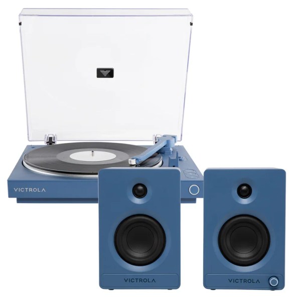 v398 vpt 800 blu bun 00.webp Blue Victrola turntable with matching speakers