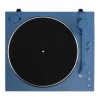 victrola automatic turntable blue Top view of modern blue turntable