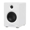 victrola automatic turntable + victrola tempo bookshelf speakers bundle white White Victrola bookshelf speaker with black drivers