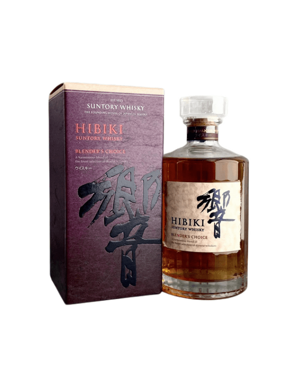 Hibiki Blender’s Choice whisky bottle and box