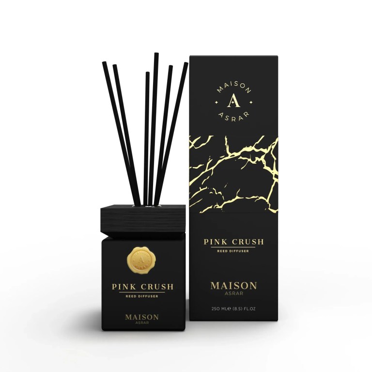 Maison Asrar Pink Crush reed diffuser set