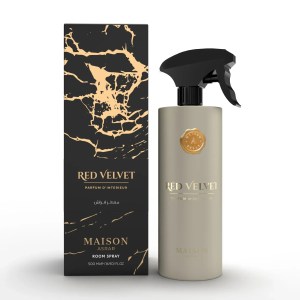 Red Velvet Maison Asrar room spray bottle and box