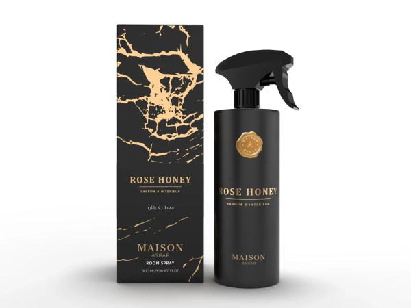 Rose Honey room spray bottle and box