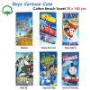 Boys cartoon cotton beach towels assorted designs