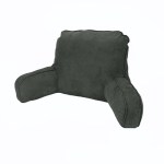Dark green bed rest pillow with arm supports