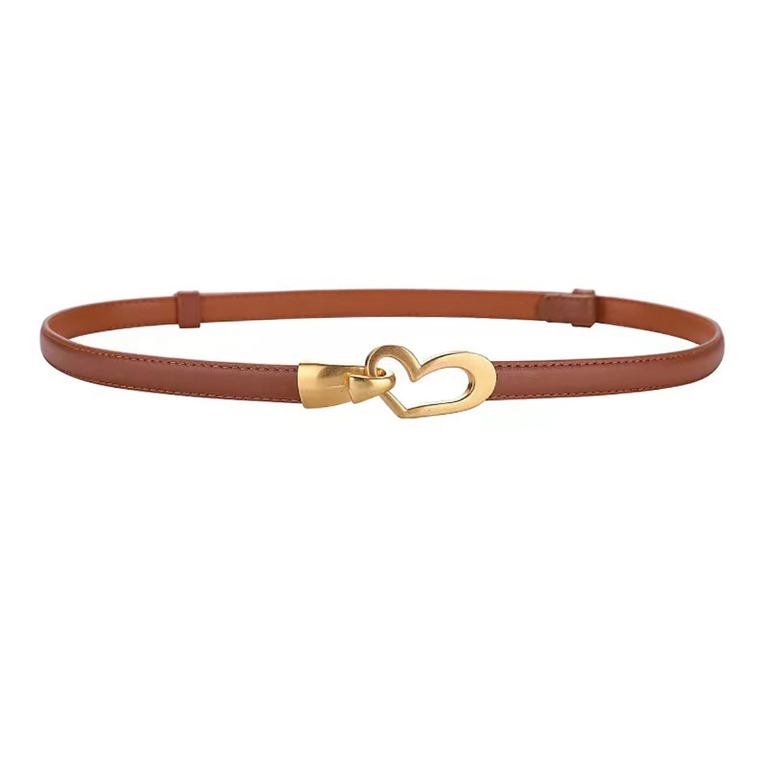 v462 fb 104 03 202511101850 00.jpg Brown leather belt with gold heart buckle