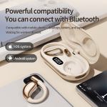 Bluetooth earbuds with charging case and digital display