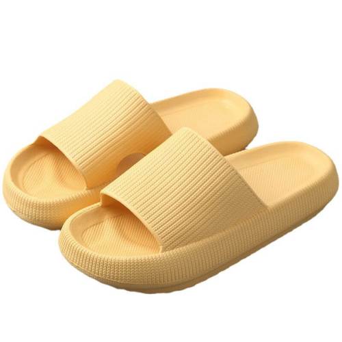 v474 483986 103825 00.jpg Yellow slide sandals on white background