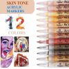 v528 9360101017637 00.jpg Skin tone acrylic markers set with 12 colours