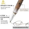 12 colours acrylic paint pens markers skin tone Flysea 0.7mm extra fine paint marker pen