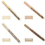 Four neutral acrylic paint markers, extra fine tip