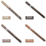 Four extra fine acrylic paint markers in neutral tones