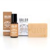 tame duo beard tamer firewood + valor original soap Valor beard oil and Byron Spice soap