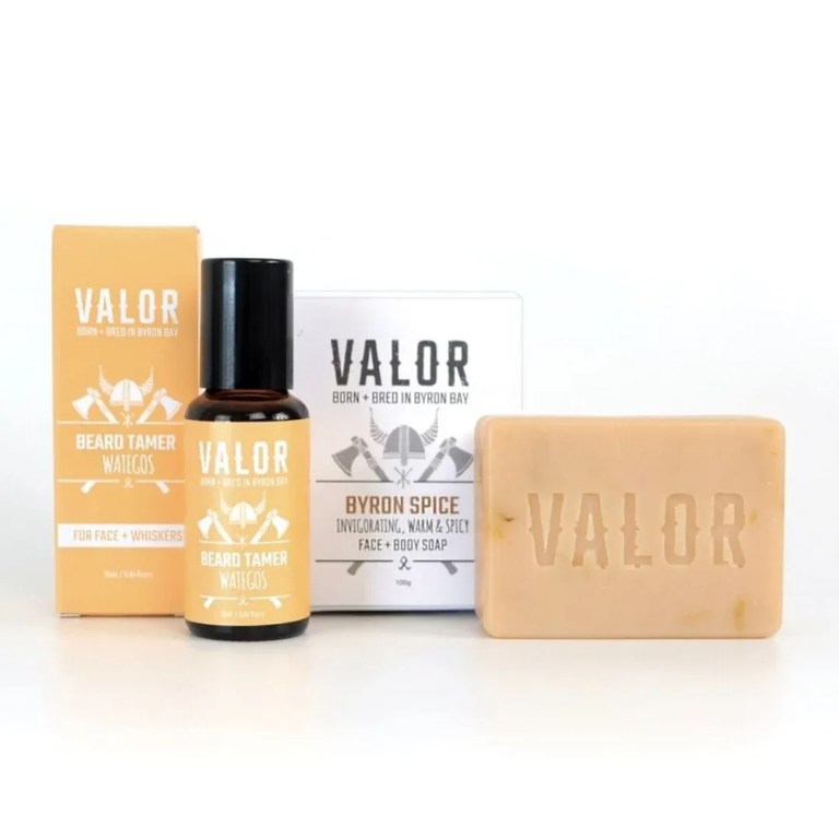 Valor beard tamer and Byron Spice soap