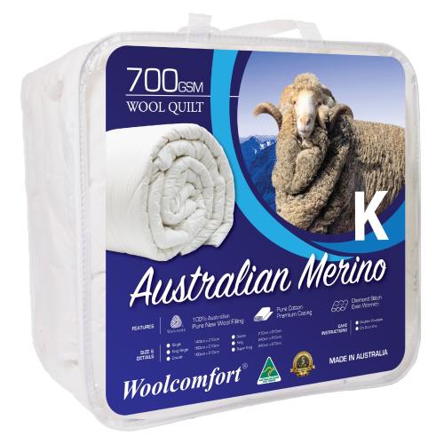 700 GSM Australian Merino wool quilt package