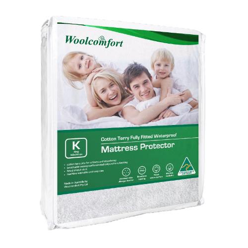 v535 lux waterproof mp 165 k 89991 00.jpg Woolcomfort king waterproof mattress protector packaging