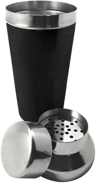 v563 13645 197239 00.jpg Black stainless steel cocktail shaker with strainer lid