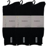 Three pairs of black bamboo socks