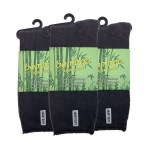 Three pairs of black bamboo work socks