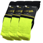 Three pairs hi-vis extra tough work socks