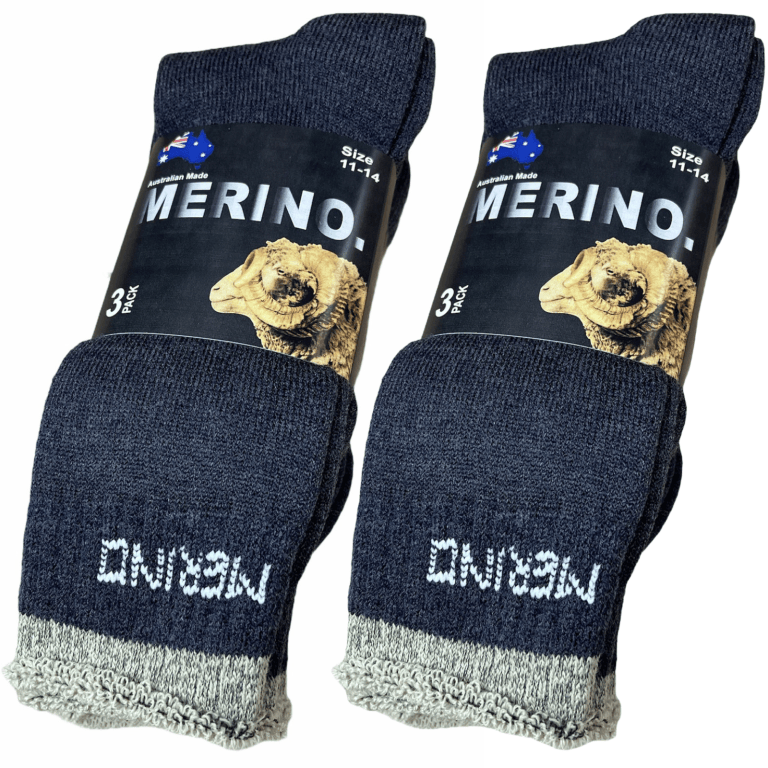 Australian made merino wool socks three-pack