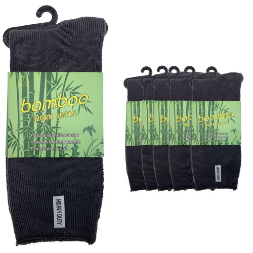 v563 6bsox chrclgry size11 14 202503030915 00.jpg Black bamboo heavy duty work socks pack