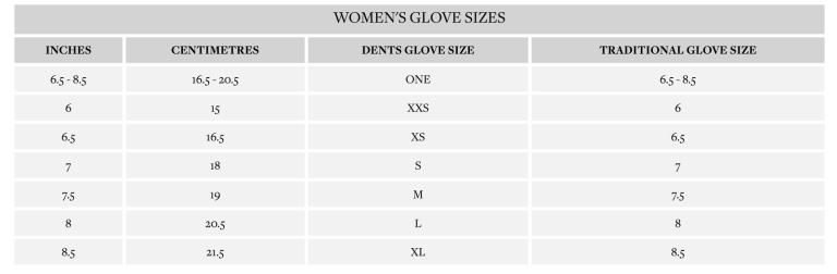 dents womens leather gloves w/ button detail piped cuff & silk feel lining black/berry large Women’s glove size conversion chart inches centimetres