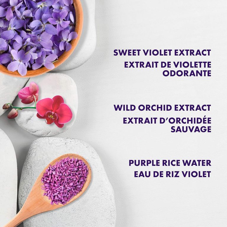 shea moisture purple rice water strength + color care conditioner 370ml 1260 gram Violet flowers, orchid and purple rice ingredients