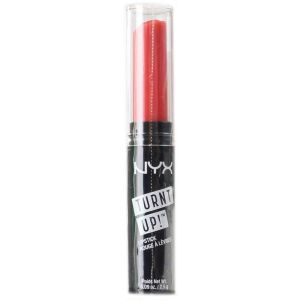 NYX Turnt Up red lipstick in clear tube