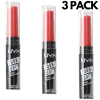 3pcs nyx professional makeup 2.5g turnt up lipstick 14 rags to riches Three NYX Turnt Up red lipsticks