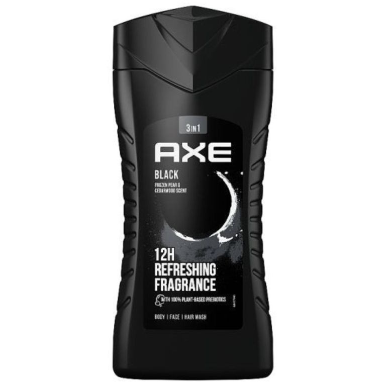 AXE Black 3-in-1 body wash bottle