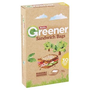Multix Greener degradable sandwich bags 30 pack