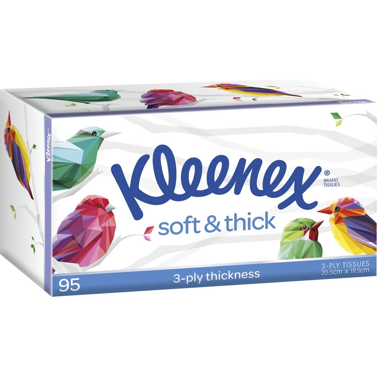 Kleenex Soft & Thick 3-ply tissue box