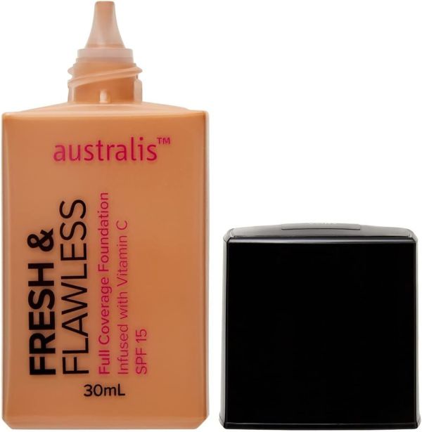 Australis Fresh & Flawless foundation bottle and cap