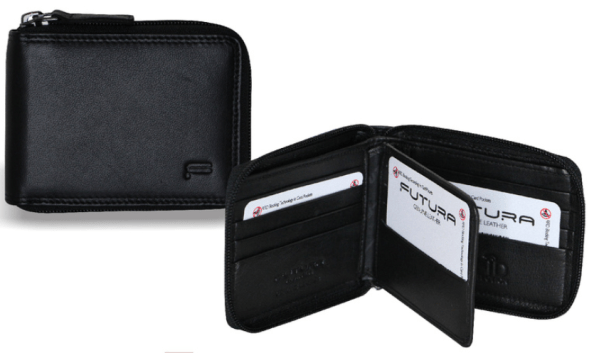 v563 a2012l black 167447 00.png Black leather zip-around wallet with card slots