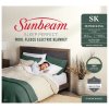 sunbeam sleep perfect super king bed wool fleece heated blanket Sunbeam wool fleece electric blanket on bed